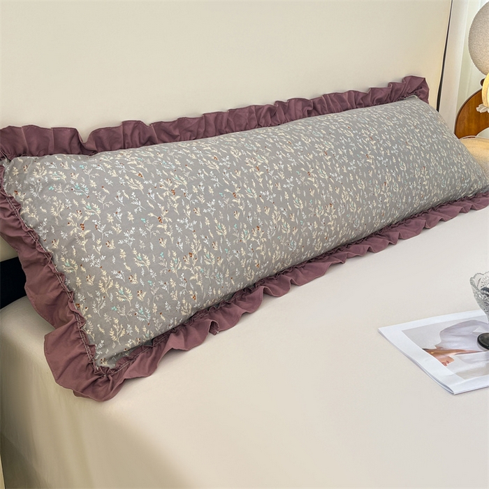 91家纺网 家纺一手货源 找家纺 （总）圣比熊 2026新款A类云朵棉法式压花边枕套加长双人情侣1.8米枕芯内胆套1.5m枕头套