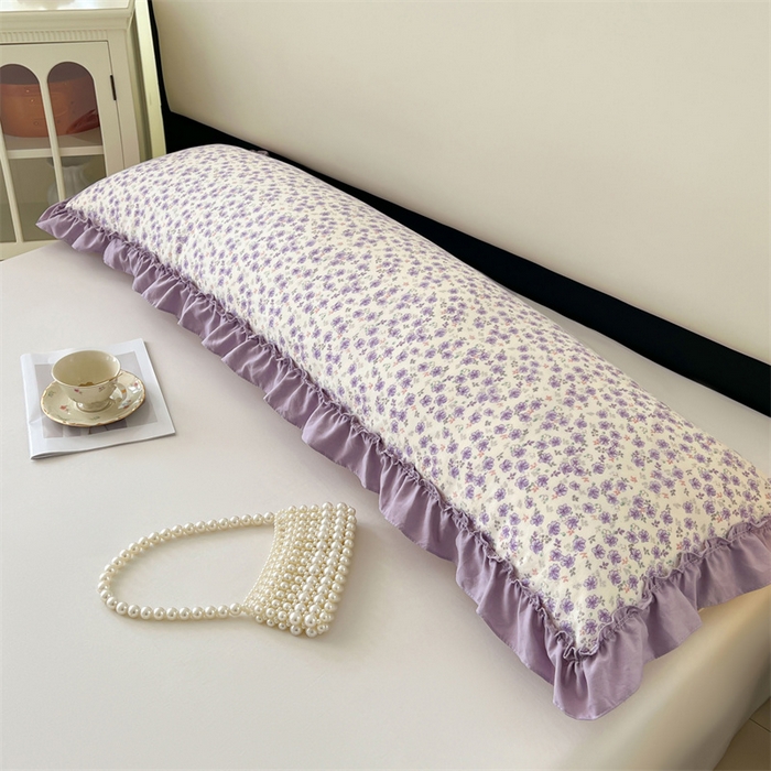 91家纺网 家纺一手货源 找家纺 （总）圣比熊 2026新款A类云朵棉法式压花边枕套加长双人情侣1.8米枕芯内胆套1.5m枕头套