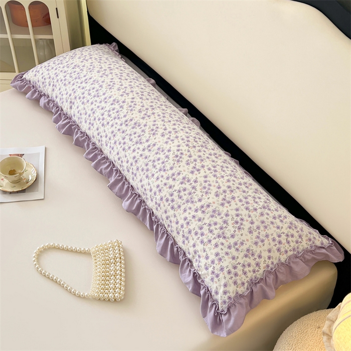 91家纺网 家纺一手货源 找家纺 （总）圣比熊 2026新款A类云朵棉法式压花边枕套加长双人情侣1.8米枕芯内胆套1.5m枕头套