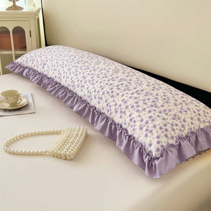 91家纺网 家纺一手货源 找家纺 （总）圣比熊 2026新款A类云朵棉法式压花边枕套加长双人情侣1.8米枕芯内胆套1.5m枕头套