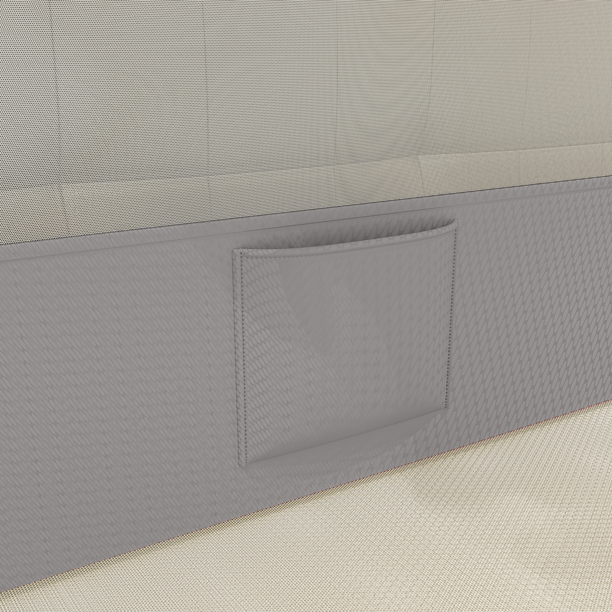 91家纺网 家纺一手货源 找家纺 千逸虹 2026新款外穿U型三开门坐床蚊帐 灰