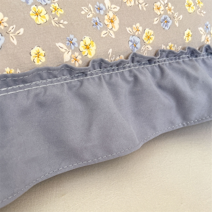 91家纺网 家纺一手货源 找家纺 梦舒羽 2026新款A类云朵棉法式压花边枕套宿舍单人单只一只装枕芯48x74cm内胆套 莫奈花园（法式压花边）