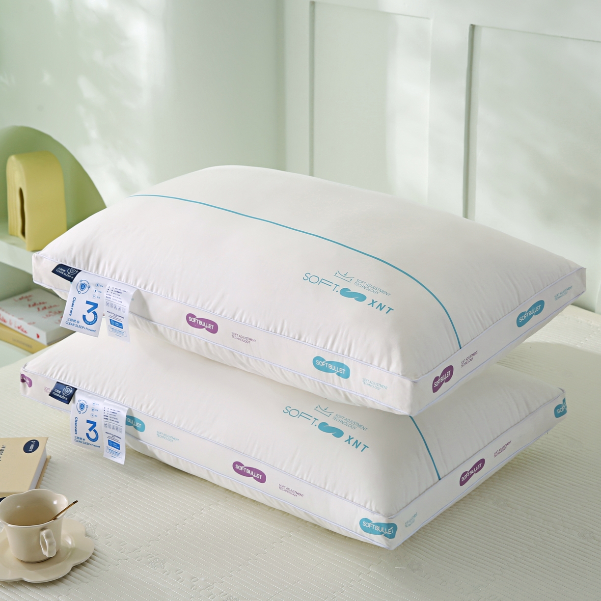 91家纺网 家纺一手货源 找家纺 （总）仁宇枕业 2026新款新品全棉soft酒店三防枕羽丝绒低中高枕头枕芯