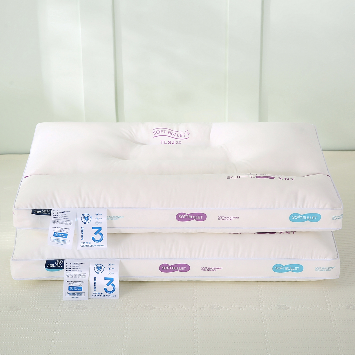 91家纺网 家纺一手货源 找家纺 （总）仁宇枕业 2026新款新品全棉soft酒店三防枕羽丝绒低中高枕头枕芯