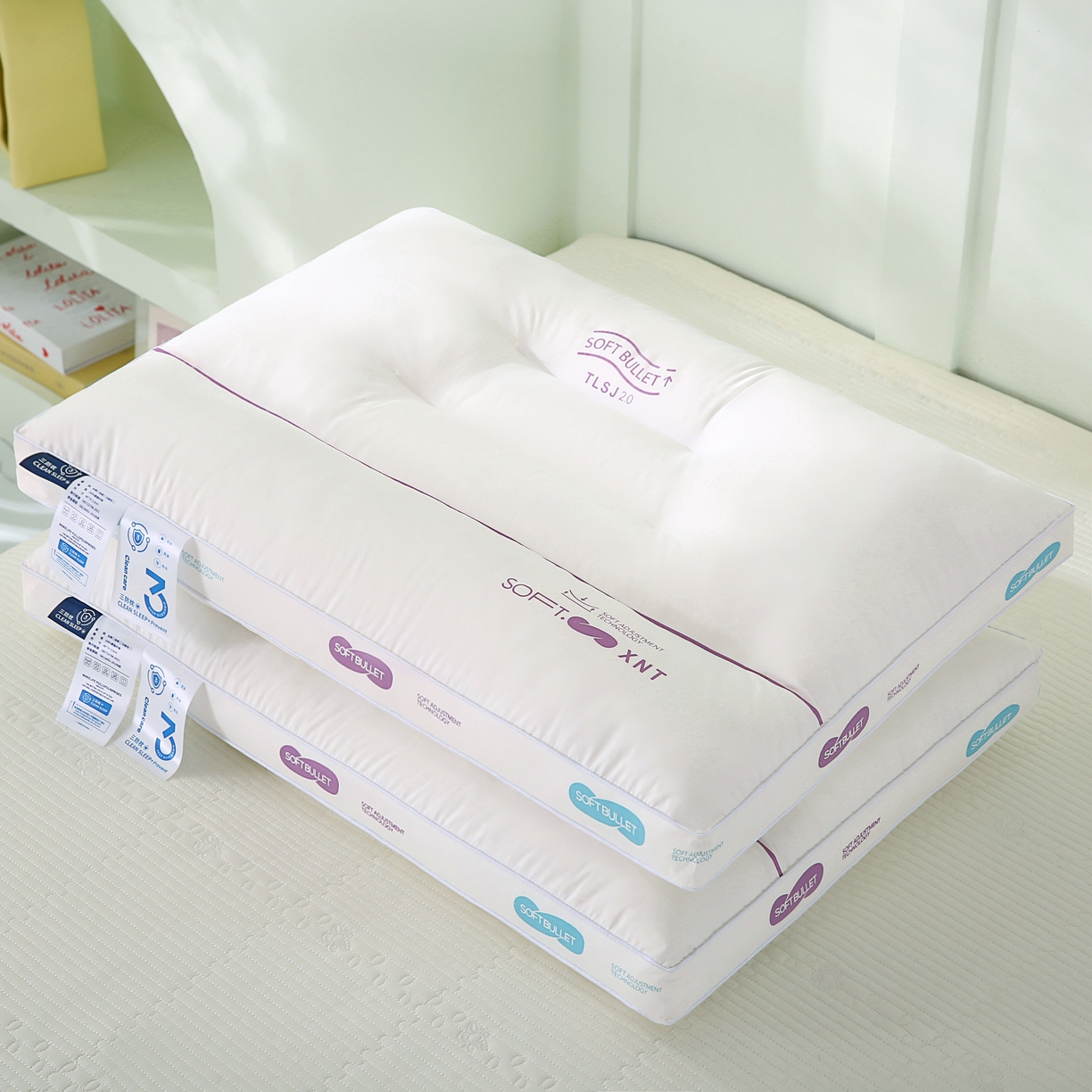 91家纺网 家纺一手货源 找家纺 （总）仁宇枕业 2026新款新品全棉soft酒店三防枕羽丝绒低中高枕头枕芯