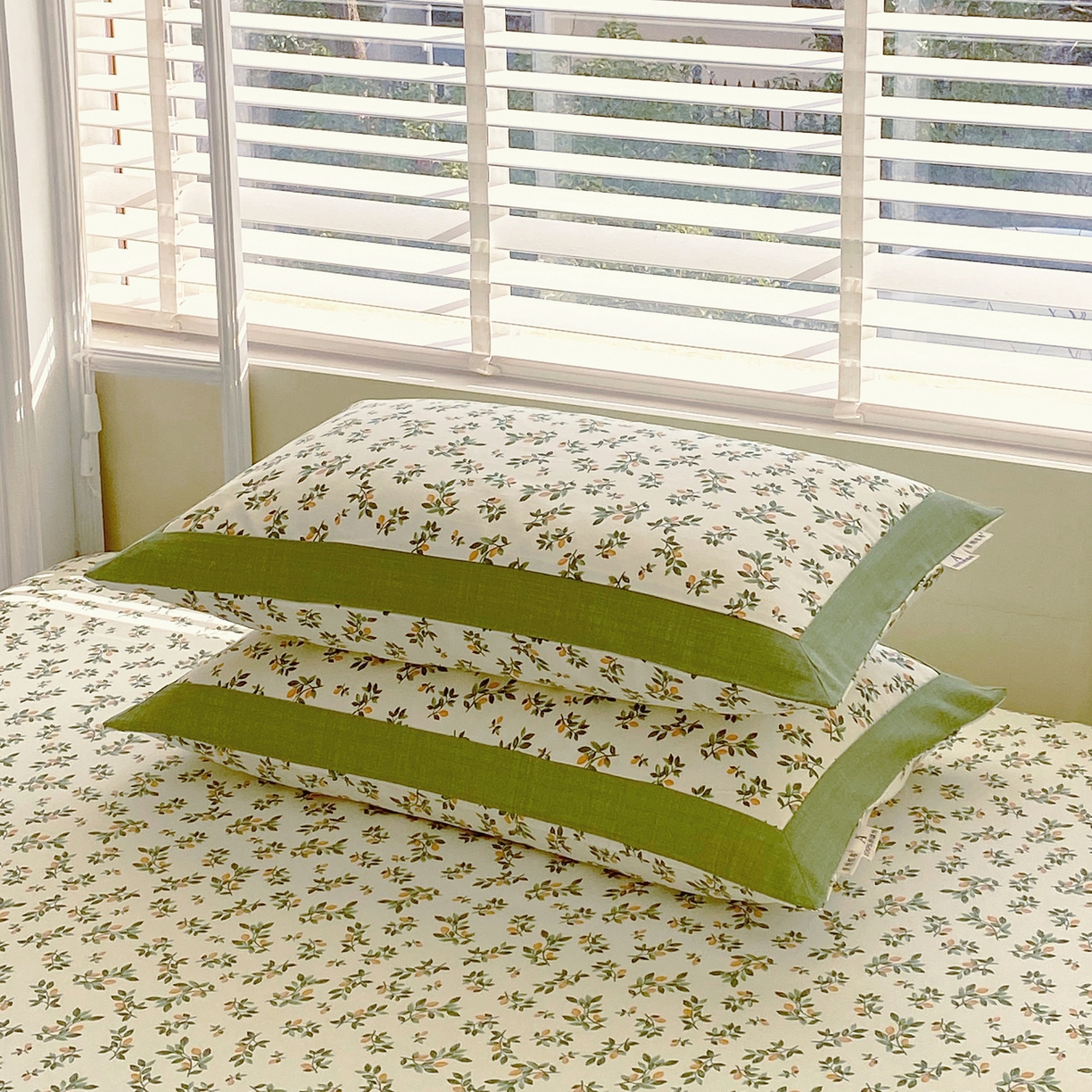 91家纺网 家纺一手货源 找家纺 春皖家纺 2026新款全棉老粗布工艺款单枕套枕套单件 翠林音