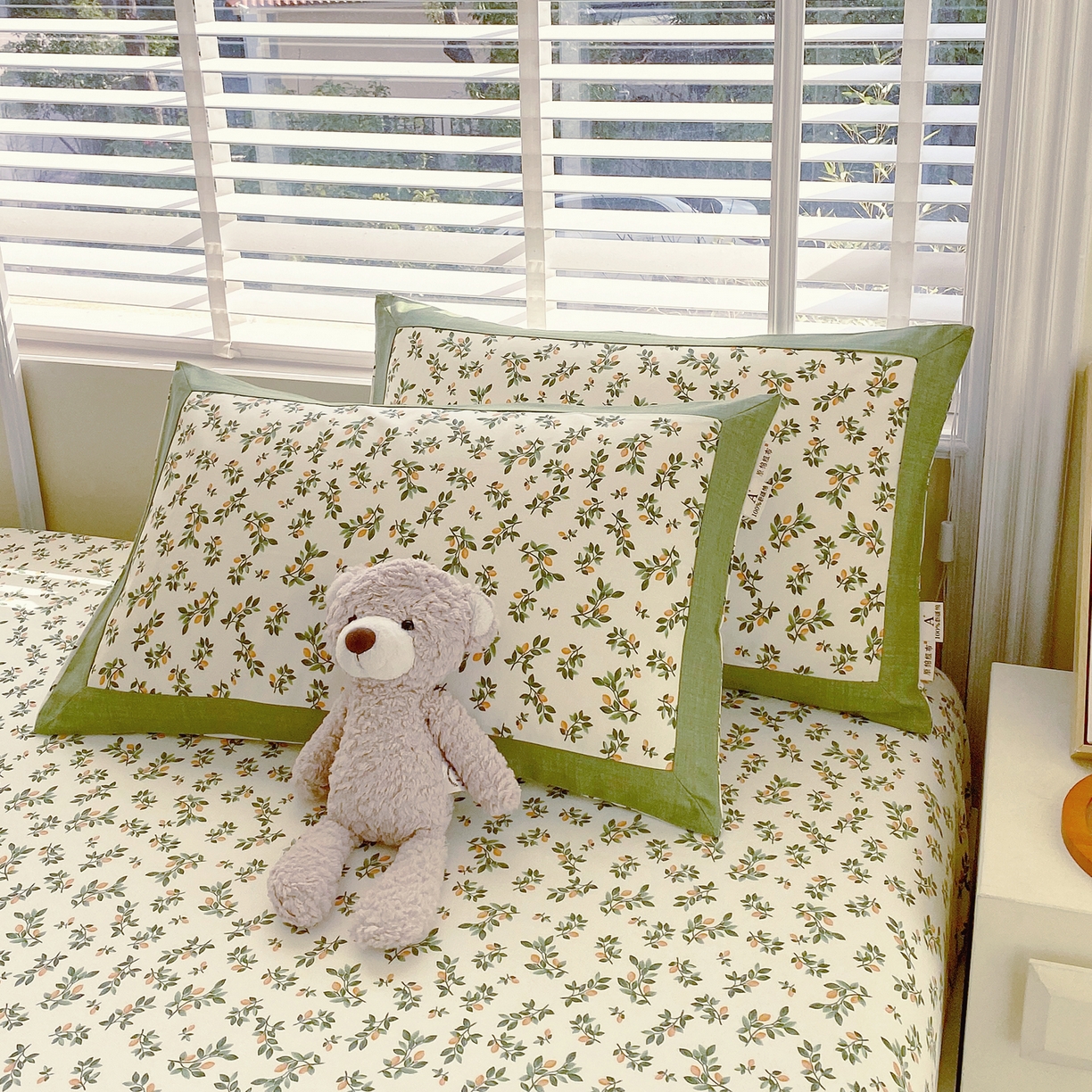 91家纺网 家纺一手货源 找家纺 春皖家纺 2026新款全棉老粗布工艺款单枕套枕套单件 翠林音