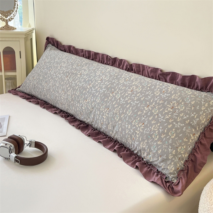 91家纺网 家纺一手货源 找家纺 （总）梦舒羽 2026新款A类云朵棉法式压花边枕套加长双人情侣1.8米枕芯内胆套1.5m枕头套