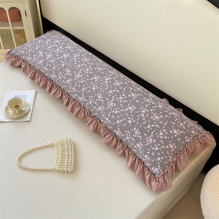 91家纺网 家纺一手货源 找家纺 梦舒羽 2026新款A类云朵棉法式压花边枕套加长双人情侣1.8米枕芯内胆套1.5m枕头套 玫瑰之约（法式压花边）