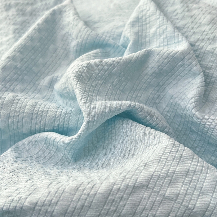 91家纺网 家纺一手货源 找家纺 贝拉梦家纺 2026新款高克重高品质A类超软糯泡芙纱纯色四件套 晴空小方