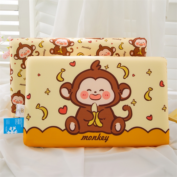 91家纺网 家纺一手货源 找家纺 芯洲 2026新款十二生肖记忆枕学生抱枕儿童卡通系列慢回弹凉感可爱萌趣枕头枕芯 生肖-猴