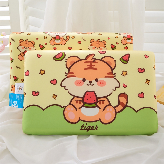 芯洲 2026新款十二生肖记忆枕学生抱枕儿童卡通系列慢回弹凉感可爱萌趣枕头枕芯 生肖-虎