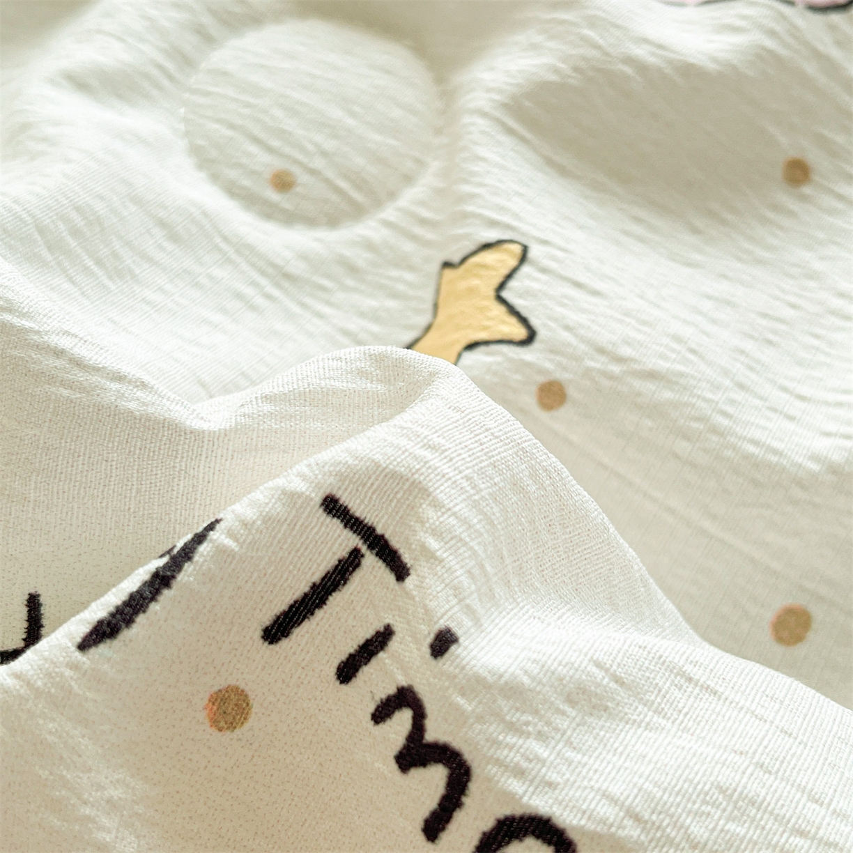 91家纺网 家纺一手货源 找家纺 （总）盛秋家纺 2026新款皱皱纱印花夏被-萝拉