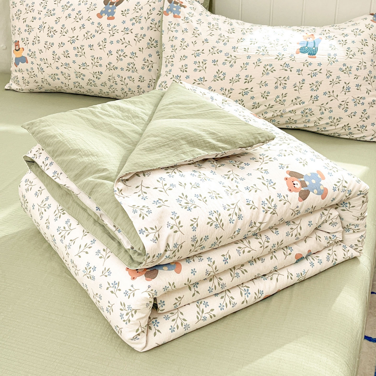 91家纺网 家纺一手货源 找家纺 （总）盛秋家纺 2026新款皱皱纱印花夏被-萝拉