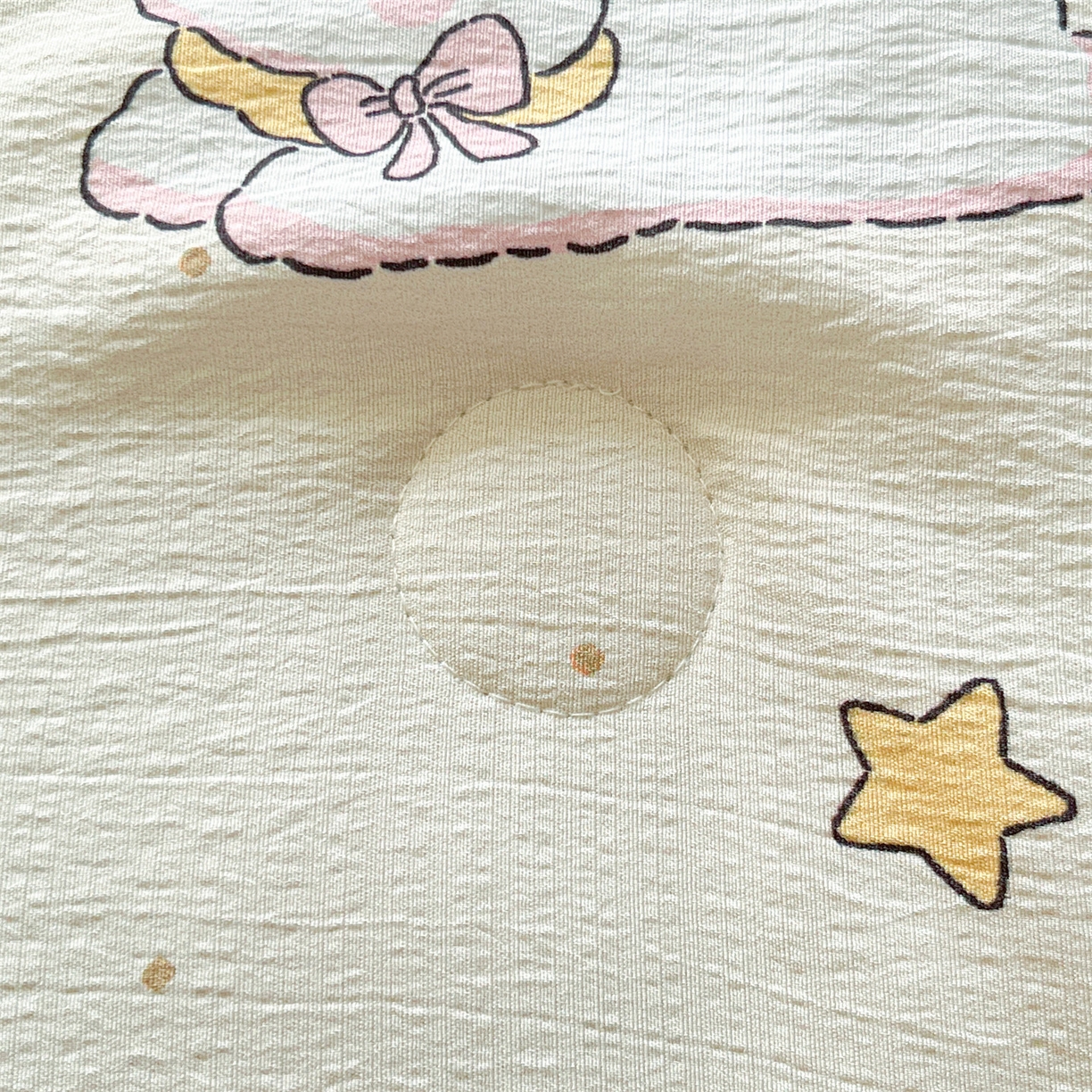 91家纺网 家纺一手货源 找家纺 盛秋家纺 2026新款皱皱纱印花夏被-萝拉 生日派对+清新绿