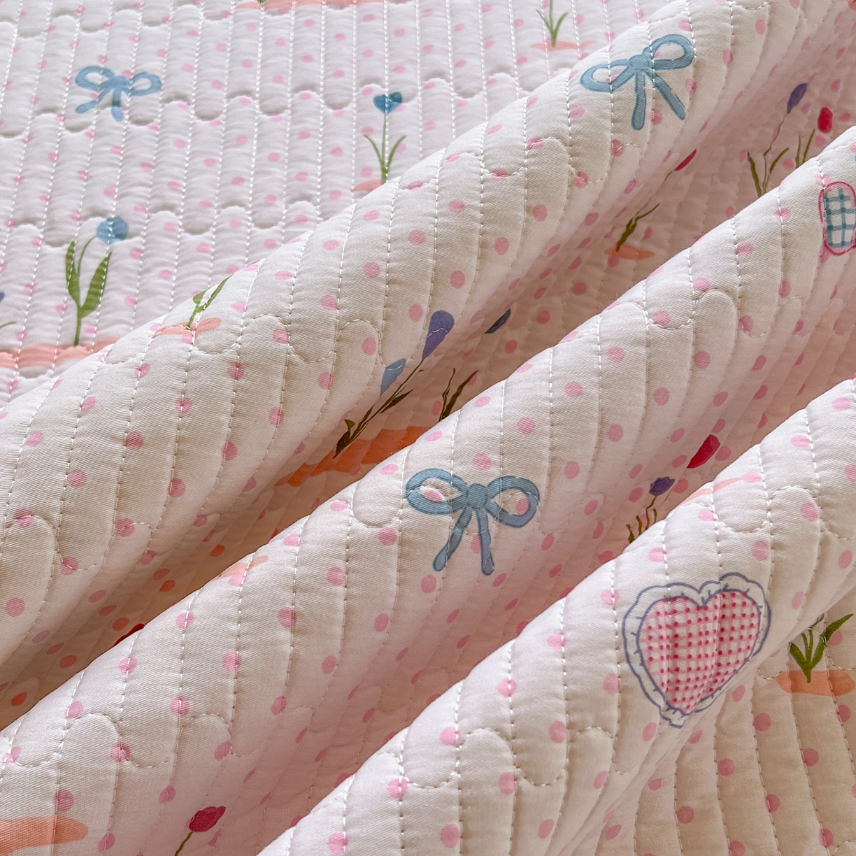 91家纺网 家纺一手货源 找家纺 优雅星家纺 2026新款A类小清新四季可用学生宿舍床单  单件夹棉炕盖床盖炕毯三件套（长期有货） 觅香