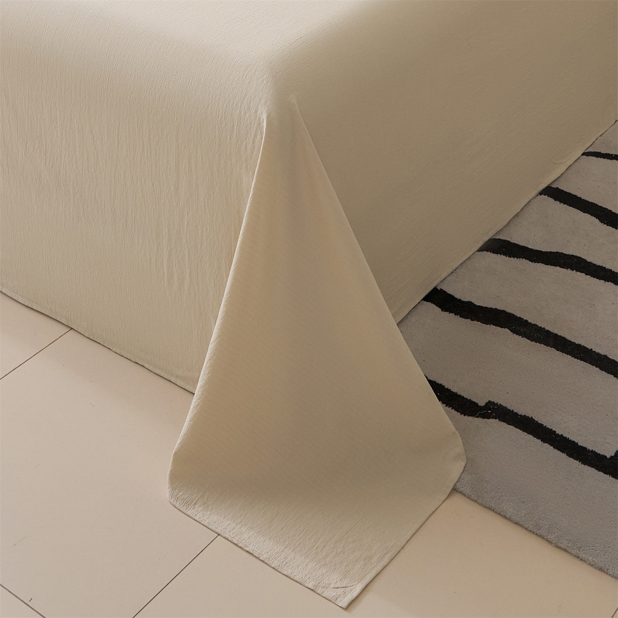 91家纺网 家纺一手货源 找家纺 盛秋家纺 2026新款皱皱纱贴标夏被-杰克 奶黄+梧桐杏