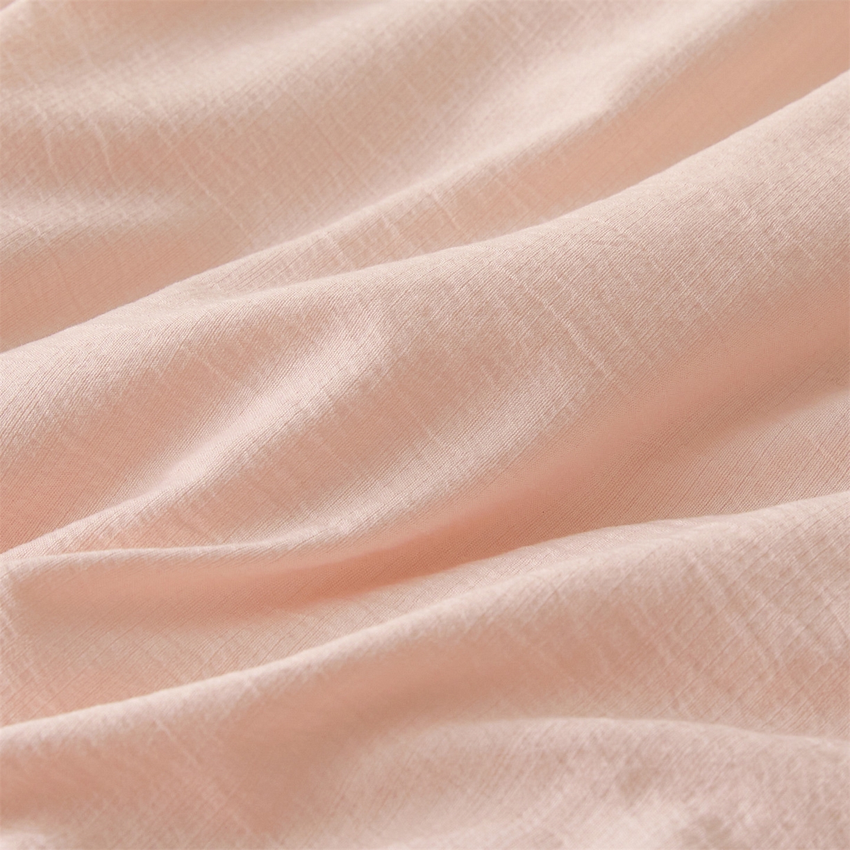 91家纺网 家纺一手货源 找家纺 盛秋家纺 2026新款皱皱纱贴标夏被-杰克 奶油粉+梧桐杏