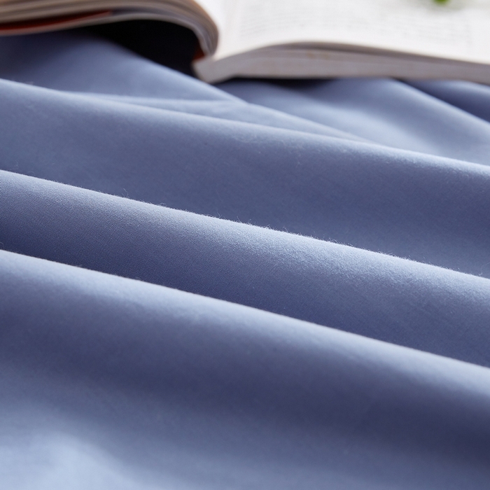 91家纺网 家纺一手货源 找家纺 猎鹿人家纺 2026新款纯色全棉水洗棉棉花夏被空调被 天青蓝