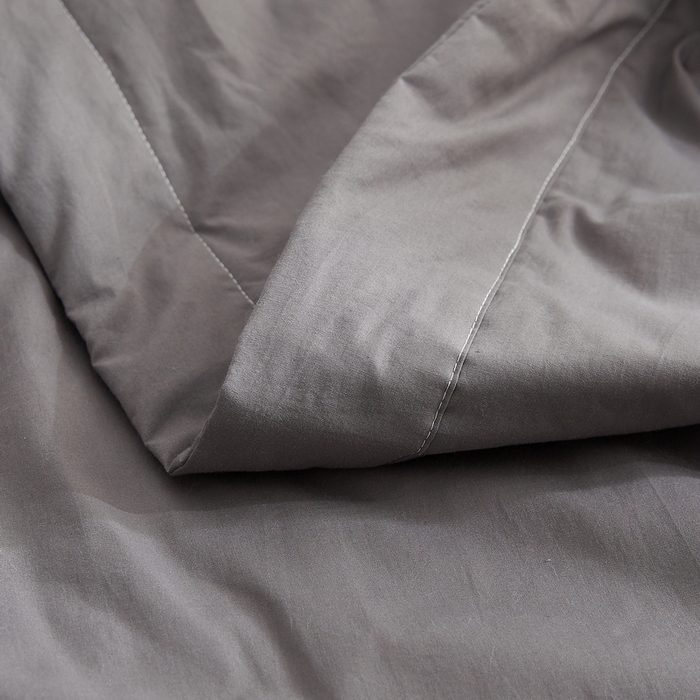 91家纺网 家纺一手货源 找家纺 猎鹿人家纺 2026新款纯色全棉水洗棉棉花夏被空调被 迷雾黑