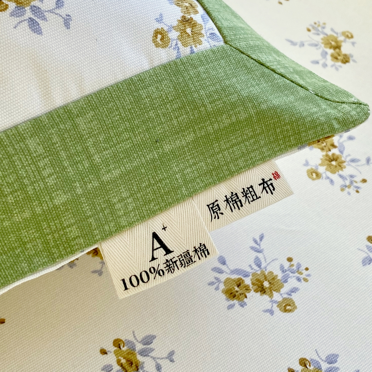 91家纺网 家纺一手货源 找家纺 春皖家纺 2026新款全棉老粗布工艺款单枕套枕套单件 倩影米