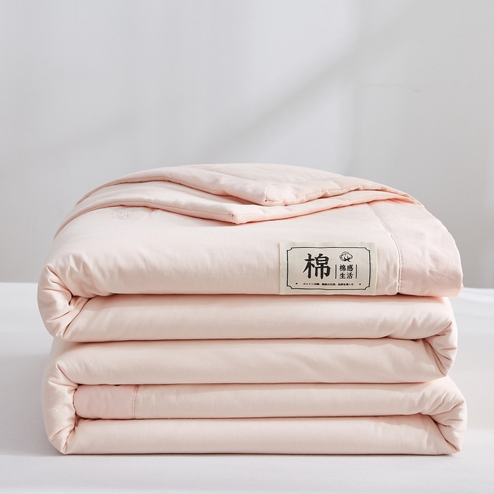 91家纺网 家纺一手货源 找家纺 猎鹿人家纺 2026新款纯色全棉水洗棉棉花夏被空调被 组合