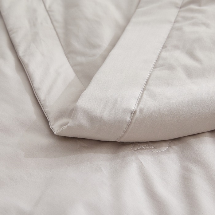 91家纺网 家纺一手货源 找家纺 猎鹿人家纺 2026新款纯色全棉水洗棉棉花夏被空调被 时尚灰