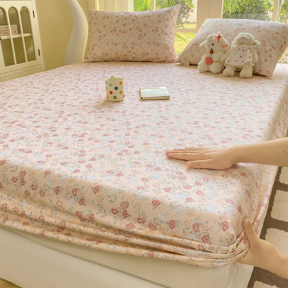 91家纺网 家纺一手货源 找家纺 （总）源舍家纺 2026新款全棉纯棉老粗布单床笠床笠单件