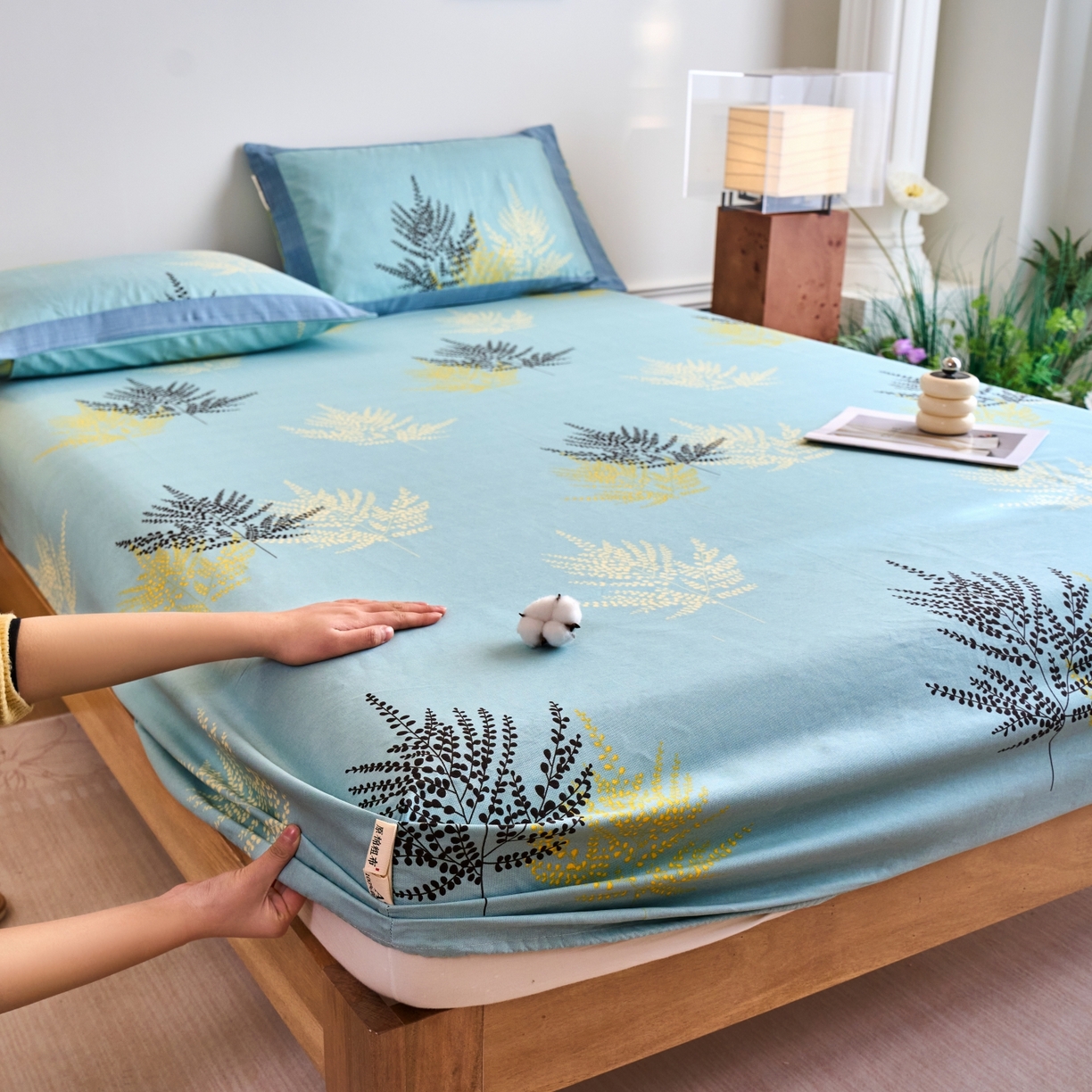 91家纺网 家纺一手货源 找家纺 （总）春皖家纺 2026新款全棉老粗布工艺款单床笠床笠单件