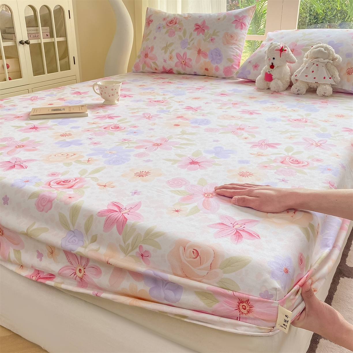 91家纺网 家纺一手货源 找家纺 （总）源舍家纺 2026新款全棉纯棉老粗布单床笠床笠单件