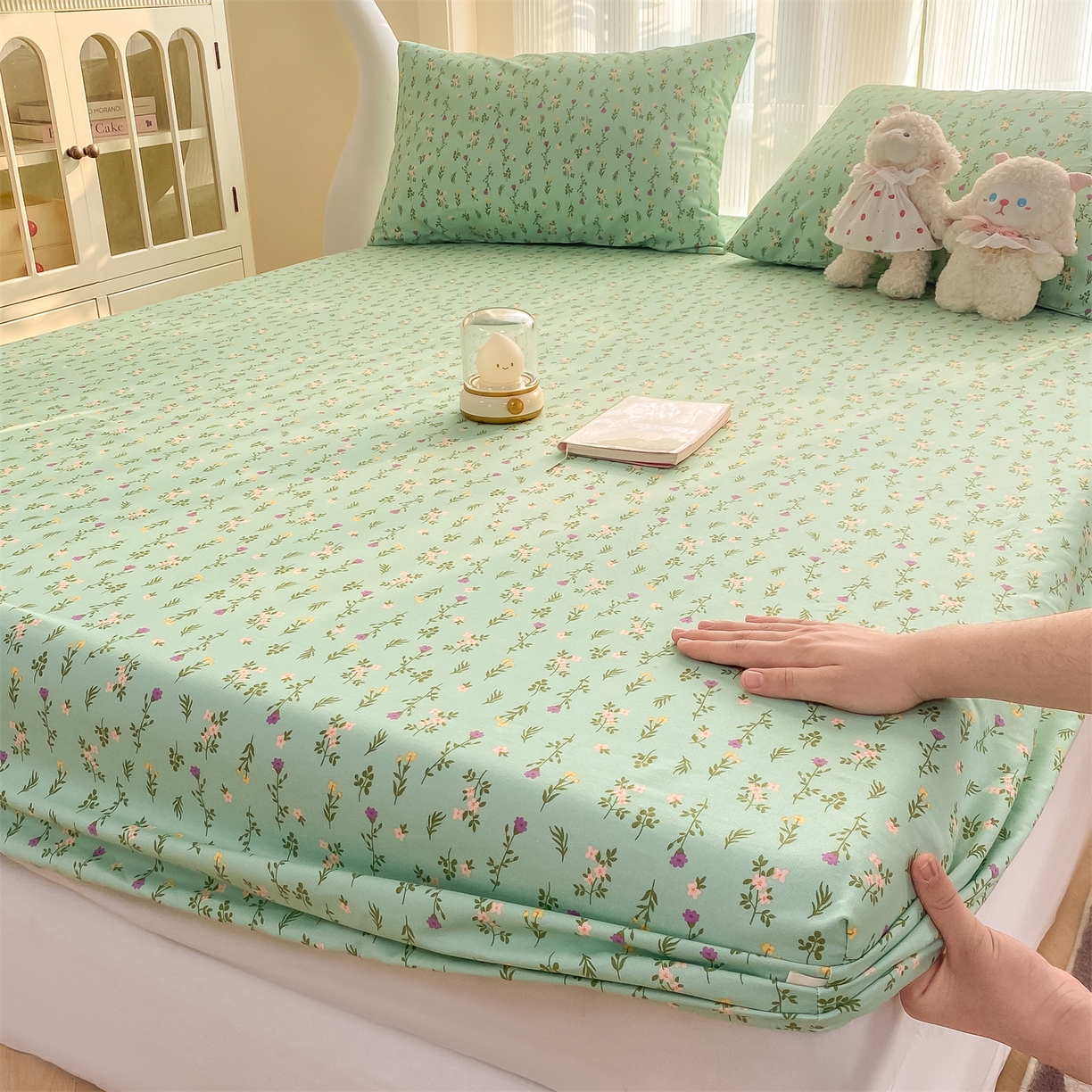 91家纺网 家纺一手货源 找家纺 （总）源舍家纺 2026新款全棉纯棉老粗布单床笠床笠单件