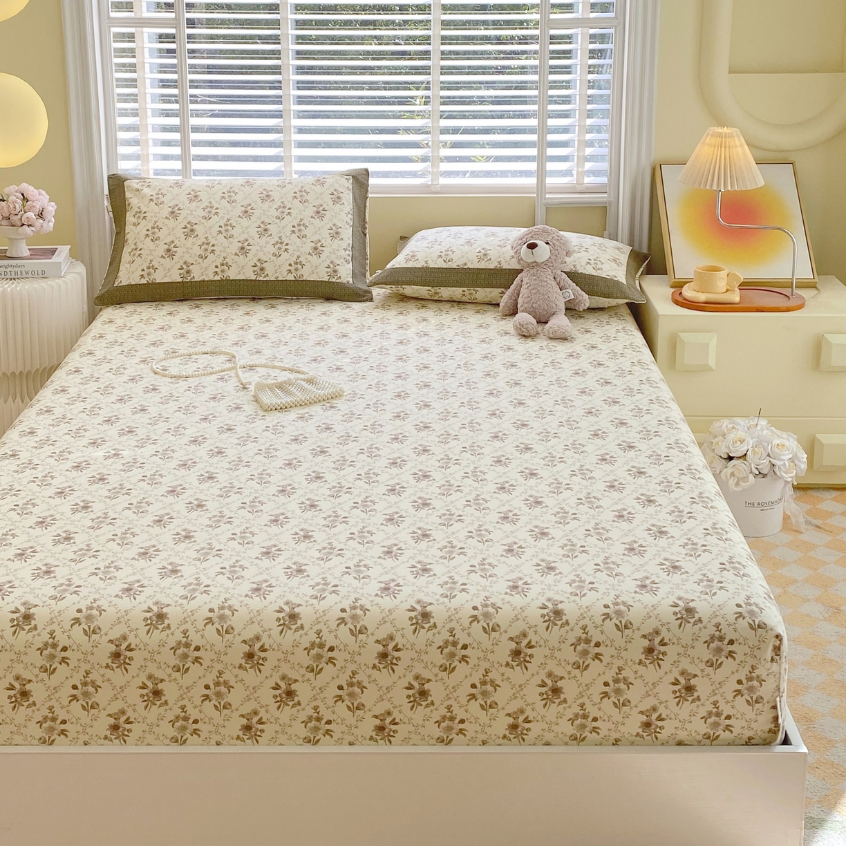 91家纺网 家纺一手货源 找家纺 春皖家纺 2026新款全棉老粗布工艺款单床笠床笠单件 百年约