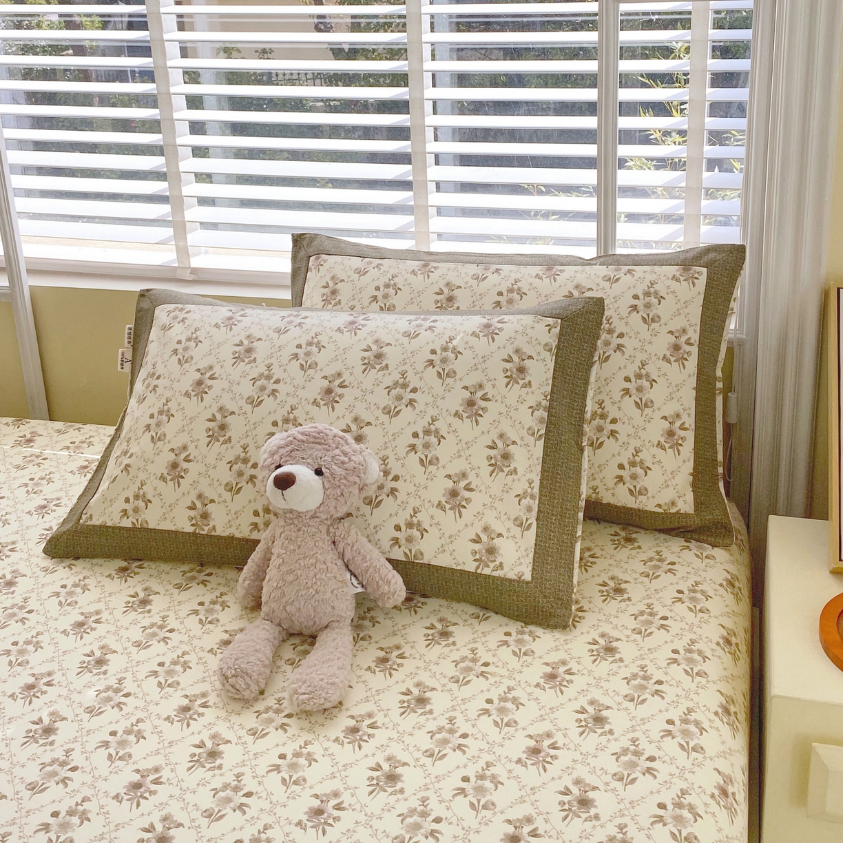 91家纺网 家纺一手货源 找家纺 春皖家纺 2026新款全棉老粗布工艺款单床笠床笠单件 百年约