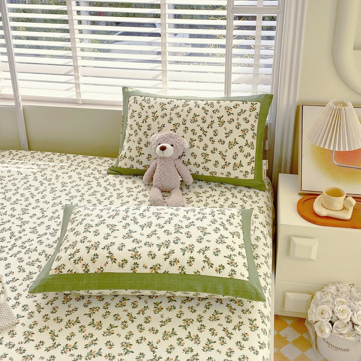 91家纺网 家纺一手货源 找家纺 春皖家纺 2026新款全棉老粗布工艺款单床笠床笠单件 翠林音