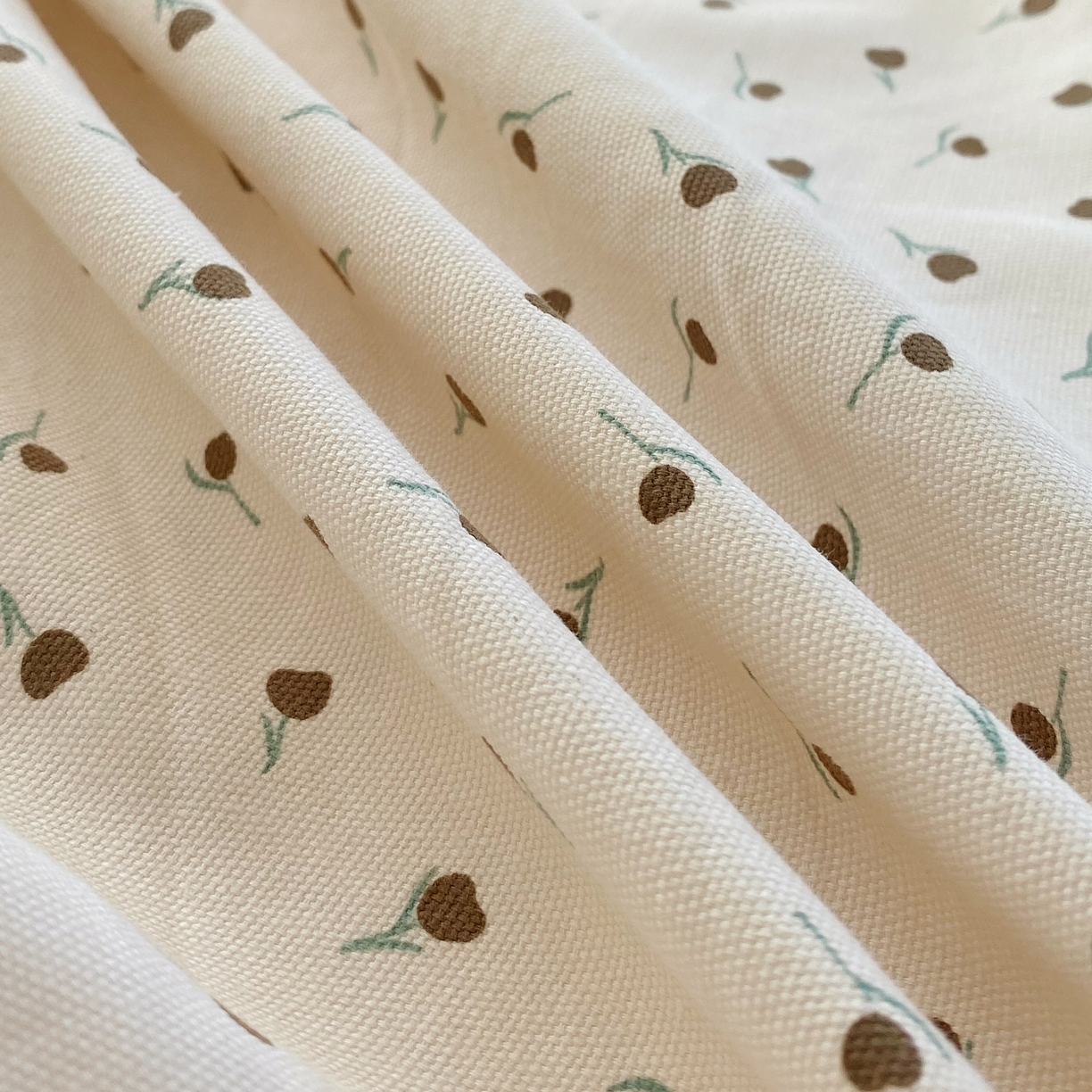 91家纺网 家纺一手货源 找家纺 春皖家纺 2026新款全棉老粗布工艺款单床笠床笠单件 风信咖