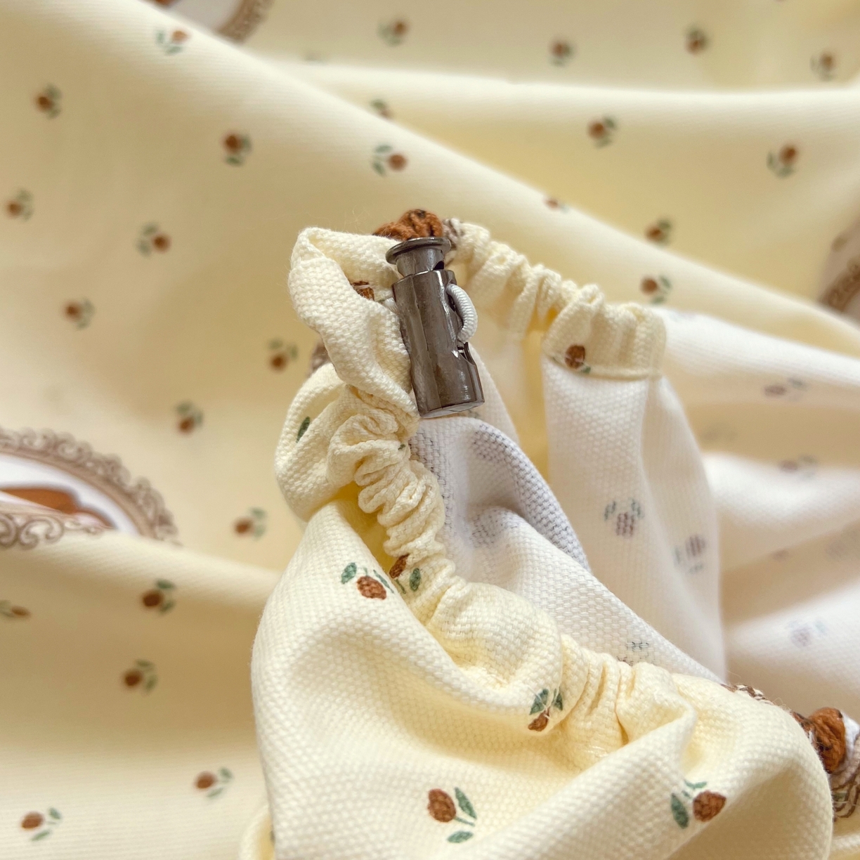 91家纺网 家纺一手货源 找家纺 春皖家纺 2026新款全棉老粗布工艺款单床笠床笠单件 可爱熊