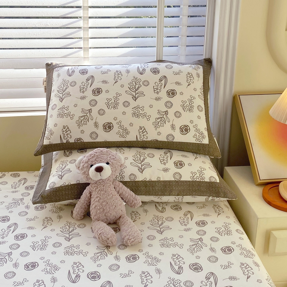 91家纺网 家纺一手货源 找家纺 春皖家纺 2026新款全棉老粗布工艺款单床笠床笠单件 浅韵-白