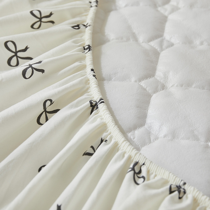 91家纺网 家纺一手货源 找家纺 舒居家纺 2026春夏新款夹棉防水印花单床笠 床笠单件 慢生活