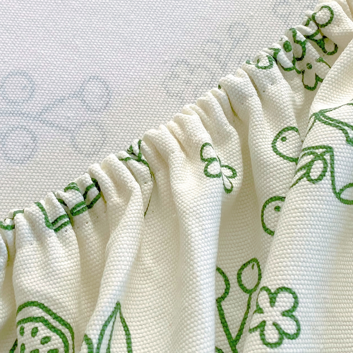 91家纺网 家纺一手货源 找家纺 春皖家纺 2026新款全棉老粗布工艺款单床笠床笠单件 浅韵-绿