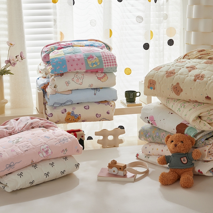 舒居家纺 2026春夏新款夹棉防水印花单床笠 床笠单件 组合图仅供展示不可下单