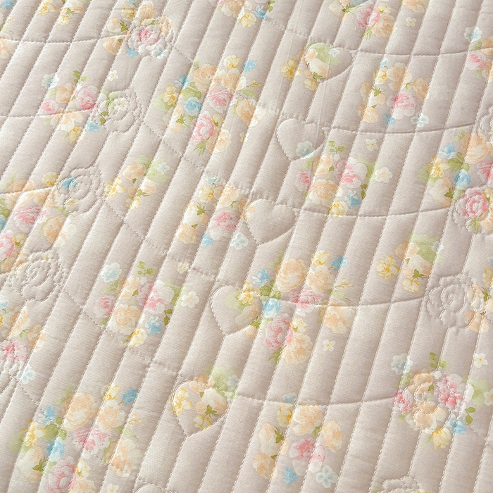 91家纺网 家纺一手货源 找家纺 宜凡家纺 2026新款全棉夹棉公主风床笠三件套 晴空