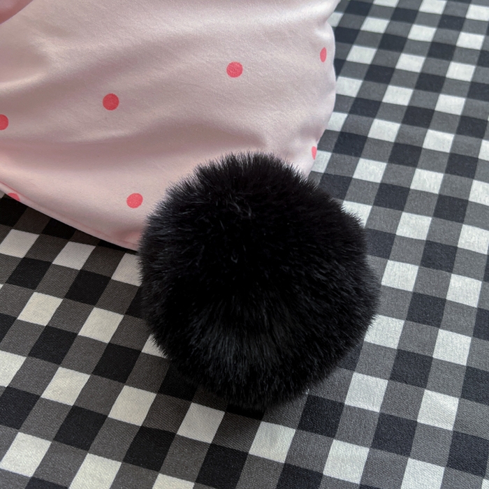 91家纺网 家纺一手货源 找家纺 花伞家居 2026新款ins毛球波点软软糯糯古法水洗棉加厚四件套含买家秀 毛球波点-粉