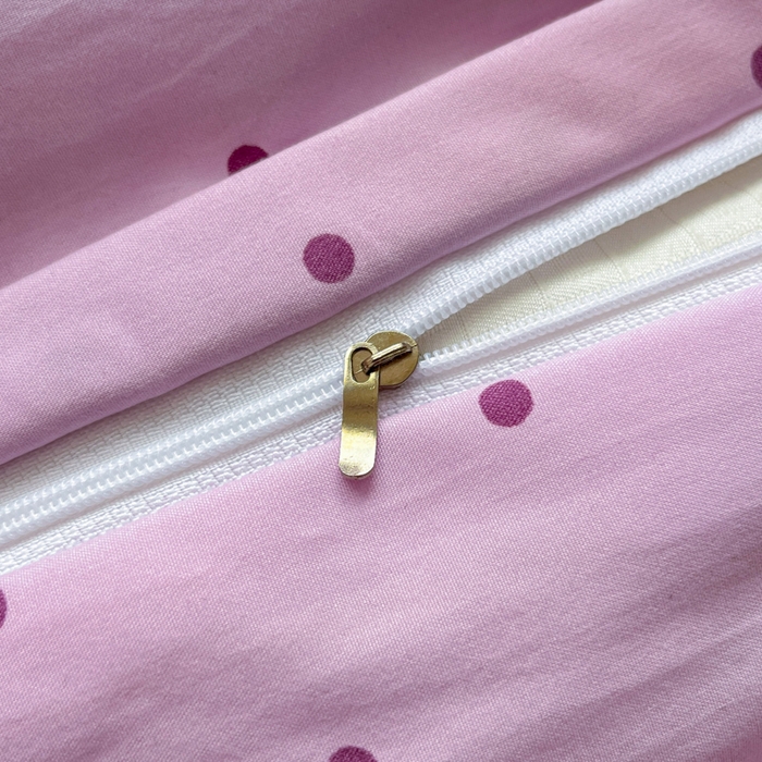 91家纺网 家纺一手货源 找家纺 花伞家居 2026新款ins毛球波点软软糯糯古法水洗棉加厚四件套含买家秀 毛球波点-紫