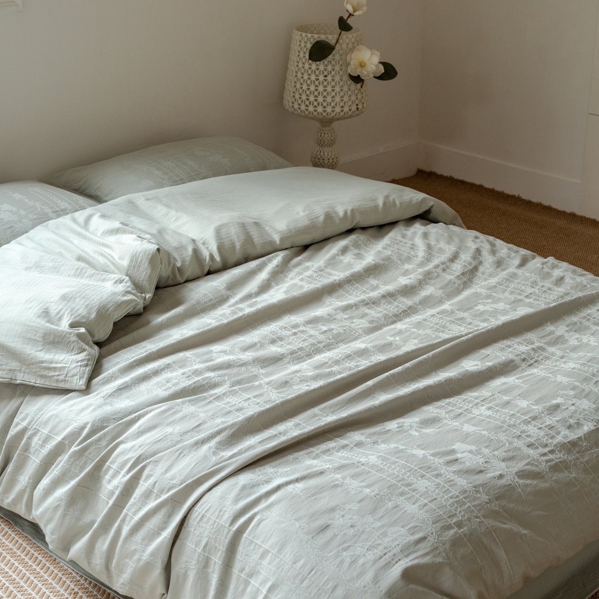 91家纺网 家纺一手货源 找家纺 （总）8小时家纺 2026新款60支水洗浮雕立体提花四件套