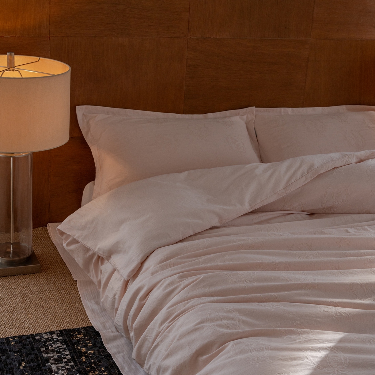 91家纺网 家纺一手货源 找家纺 （总）8小时家纺 2026新款60支水洗浮雕立体提花四件套