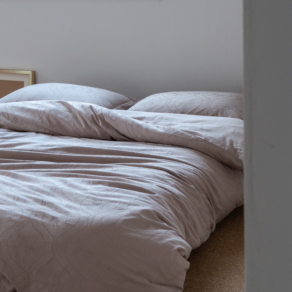 91家纺网 家纺一手货源 找家纺 （总）8小时家纺 2026新款60支水洗浮雕立体提花四件套