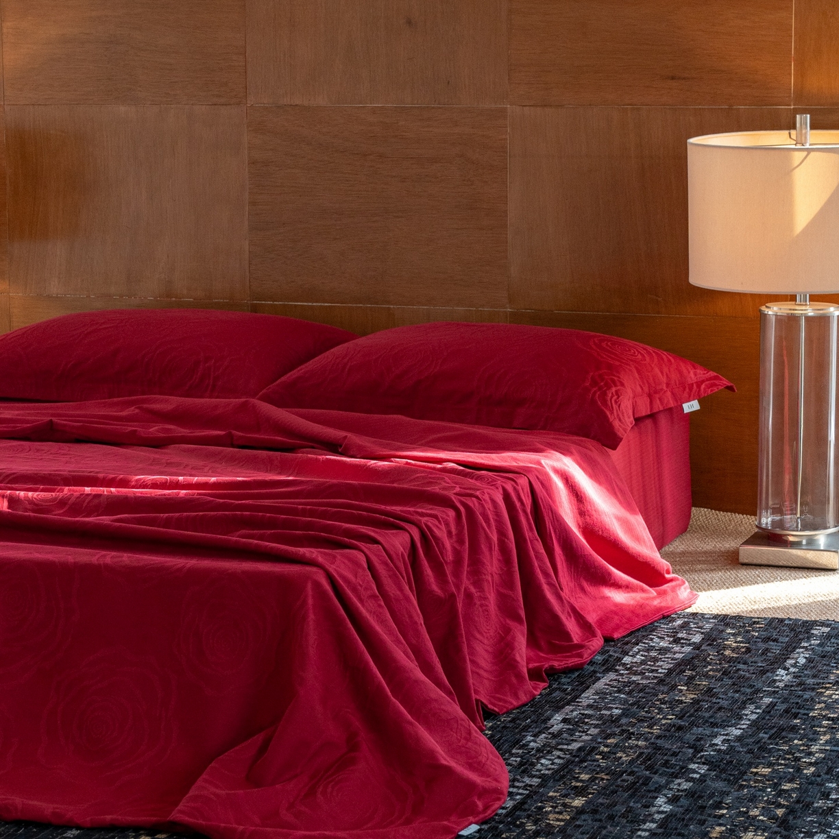 91家纺网 家纺一手货源 找家纺 8小时家纺 2026新款60支水洗浮雕立体提花四件套 禧约