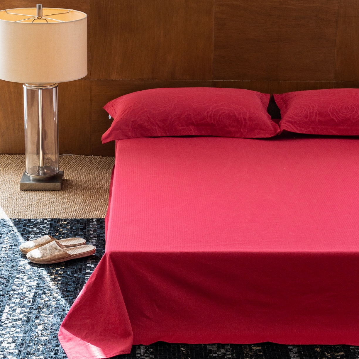 91家纺网 家纺一手货源 找家纺 8小时家纺 2026新款60支水洗浮雕立体提花四件套 禧约