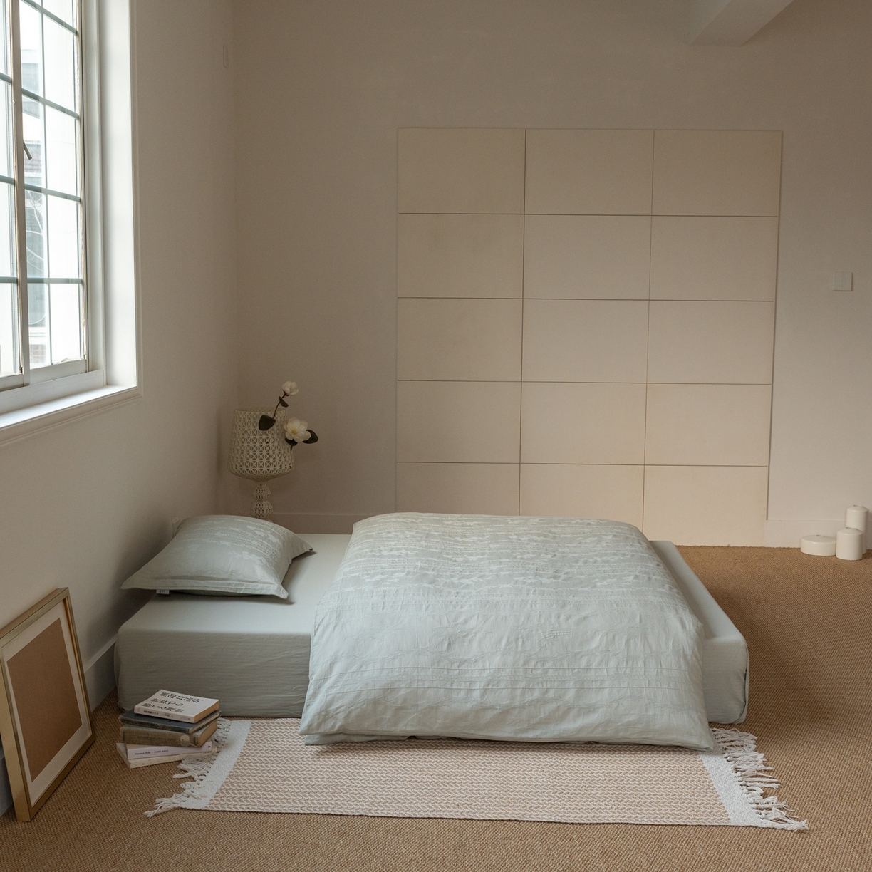 91家纺网 家纺一手货源 找家纺 8小时家纺 2026新款60支水洗浮雕立体提花四件套 暮落绿