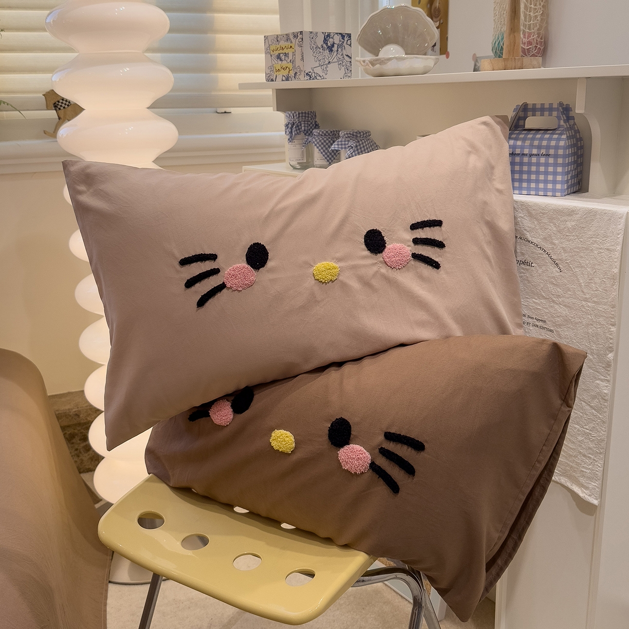 91家纺网 家纺一手货源 找家纺 （总）曼谷家纺 新款 水洗棉毛巾绣枕套单只单品枕套单件